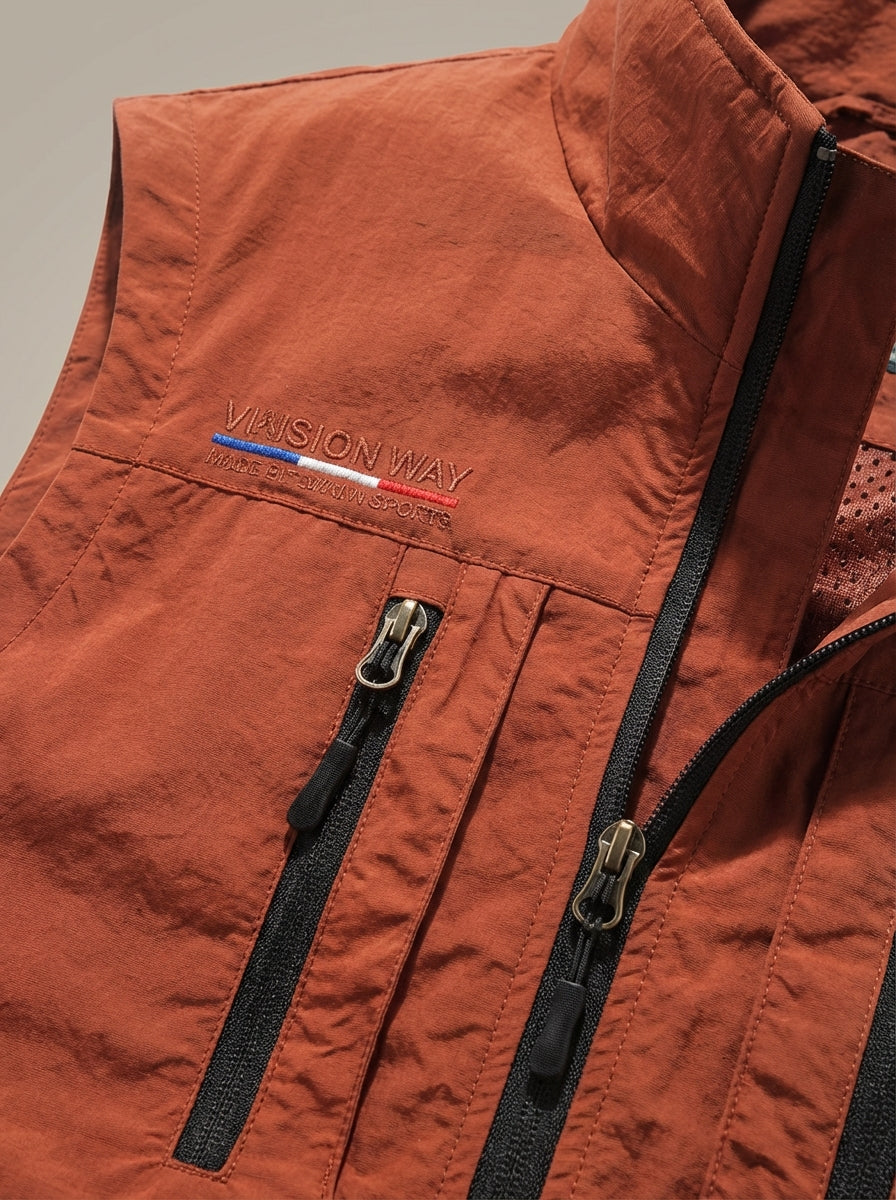 Mouwloze bodywarmer heren met meerdere zakken 14