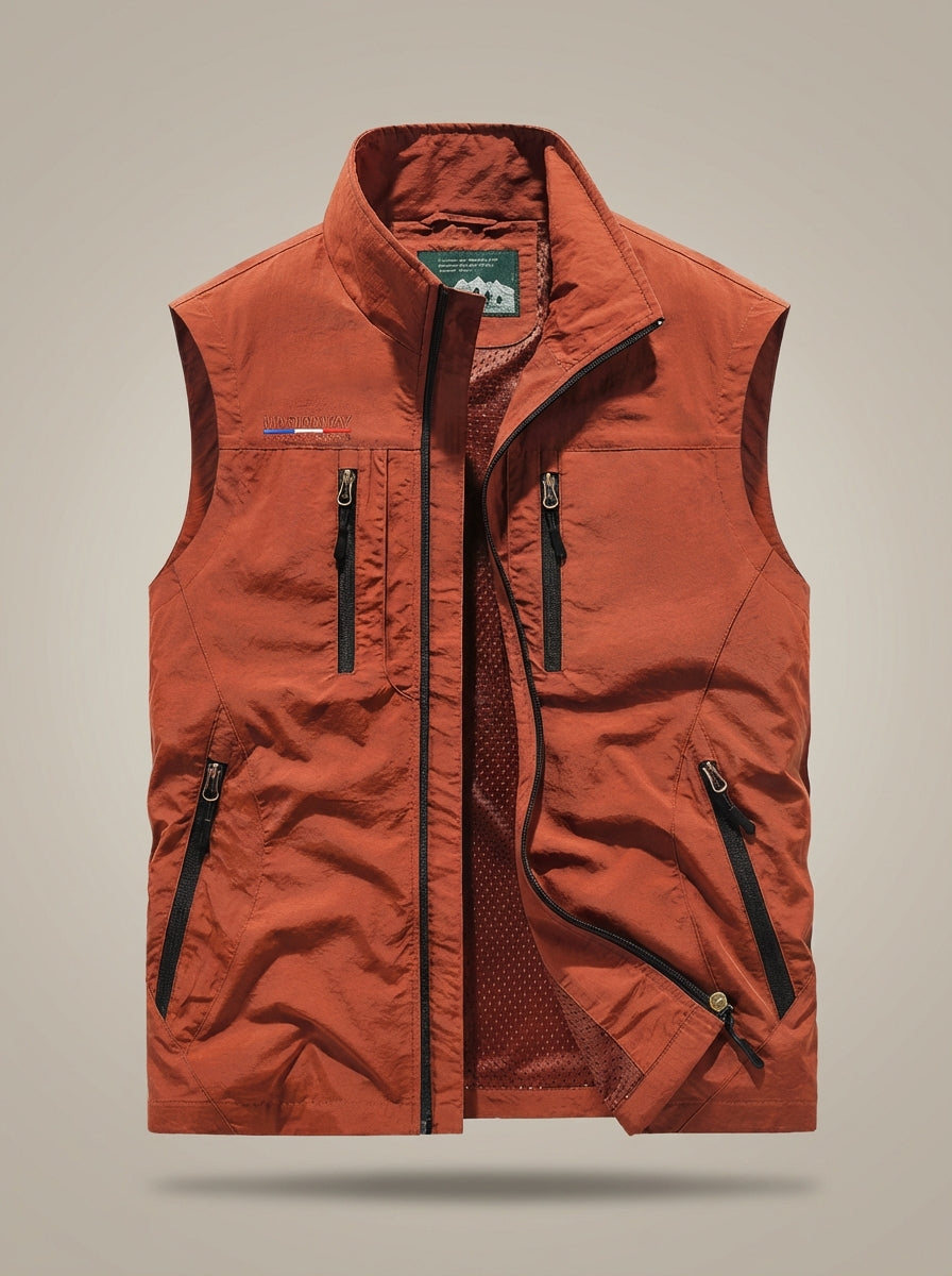 Mouwloze bodywarmer heren met meerdere zakken 7