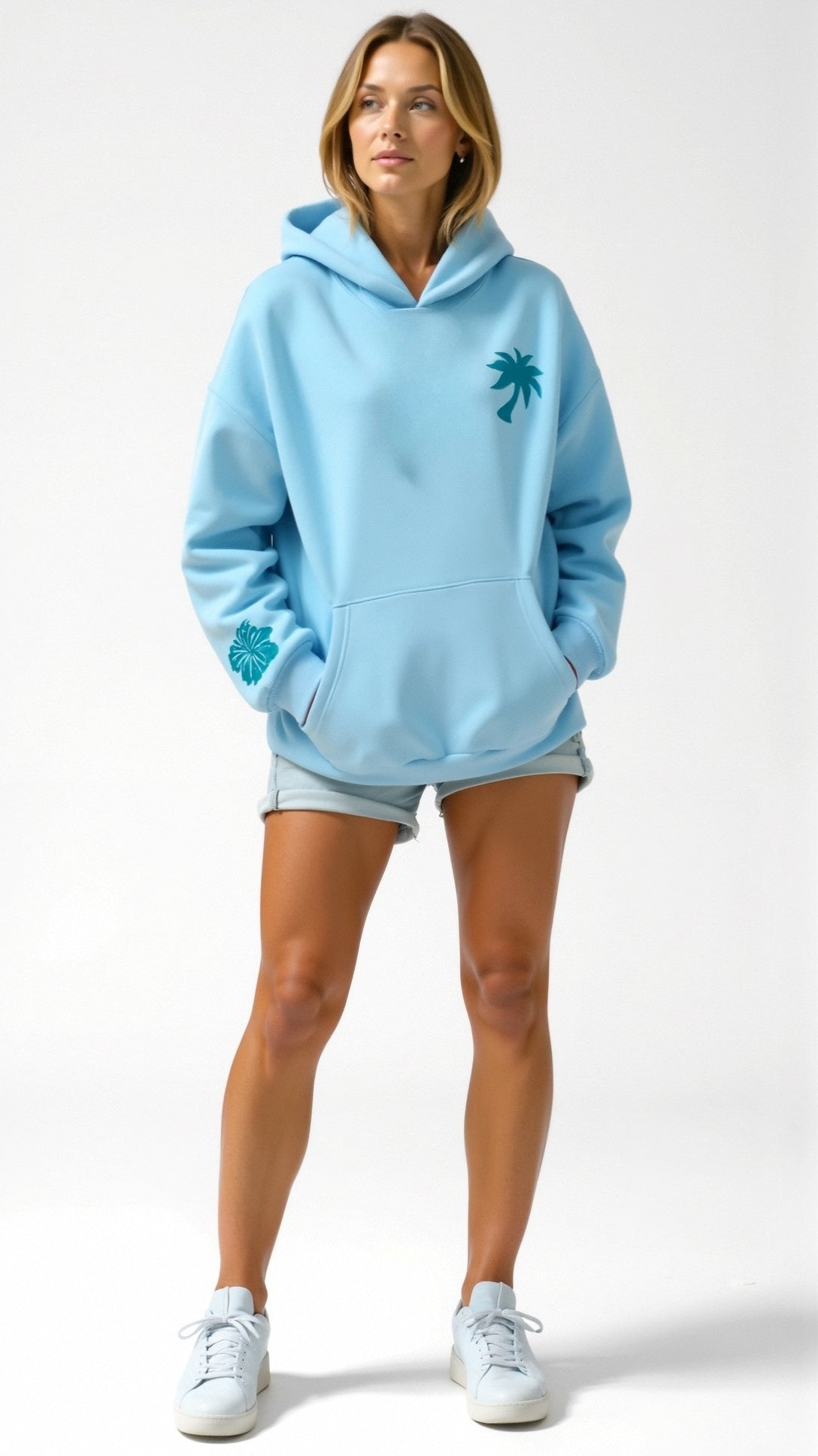 Eliza - Geborduurde hoodie dames
