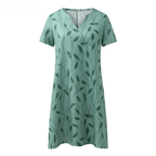 Maelle - Midi jurk met V-hals en print dames