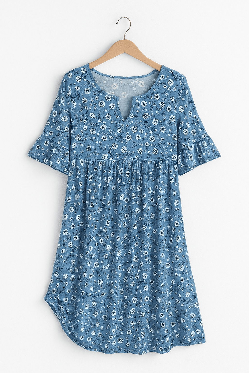 Florine - Midi jurk met bloemenprint dames