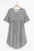 Florine - Midi jurk met bloemenprint dames