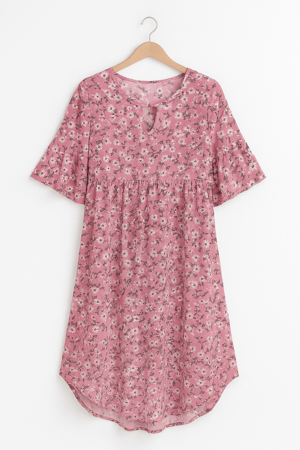 Florine - Midi jurk met bloemenprint dames