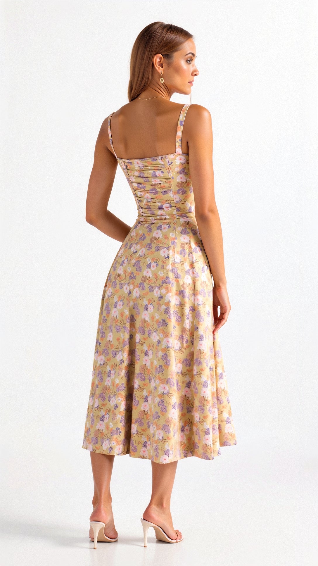 Mathilde - Midi jurk met corset dames