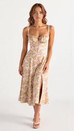 Mathilde - Midi jurk met corset dames