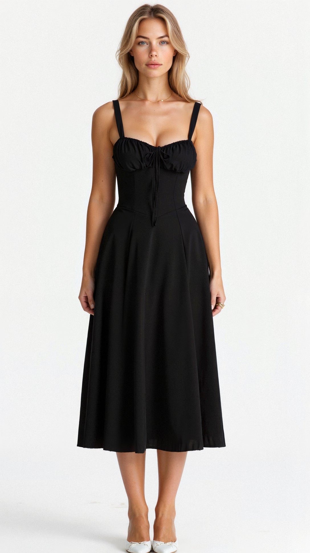 Mathilde - Midi jurk met corset dames