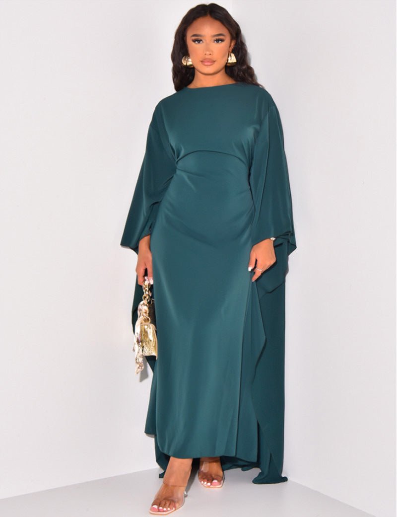 Amandel - Maxi jurk met cape dames