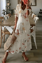 Juliette - Luchtige midi jurk met print dames