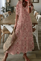 Juliette - Luchtige midi jurk met print dames