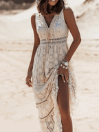 Zoeline - Maxi boho jurk van kant dames