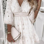 Leane - Boho mini jurk dames