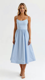 Laurine - Soepele midi jurk dames