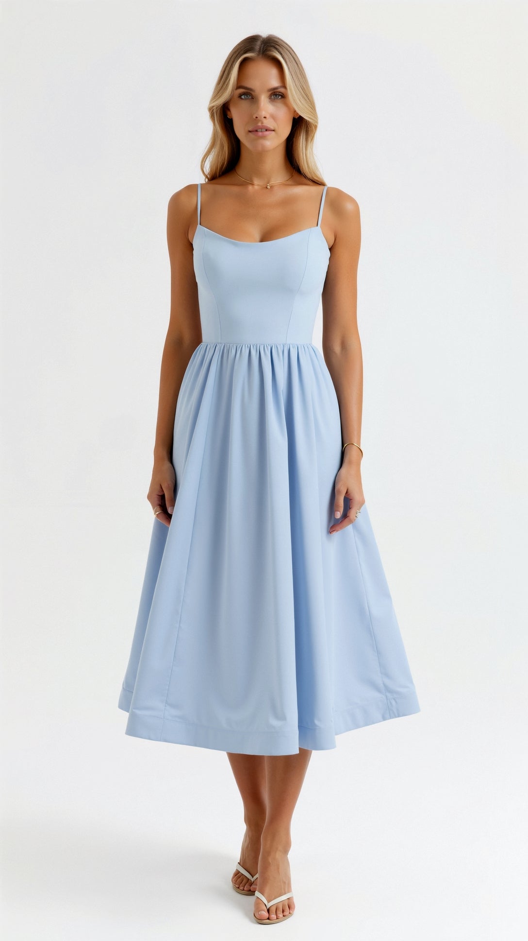 Laurine - Soepele midi jurk dames