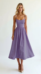 Laurine - Soepele midi jurk dames