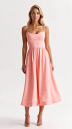 Laurine - Soepele midi jurk dames