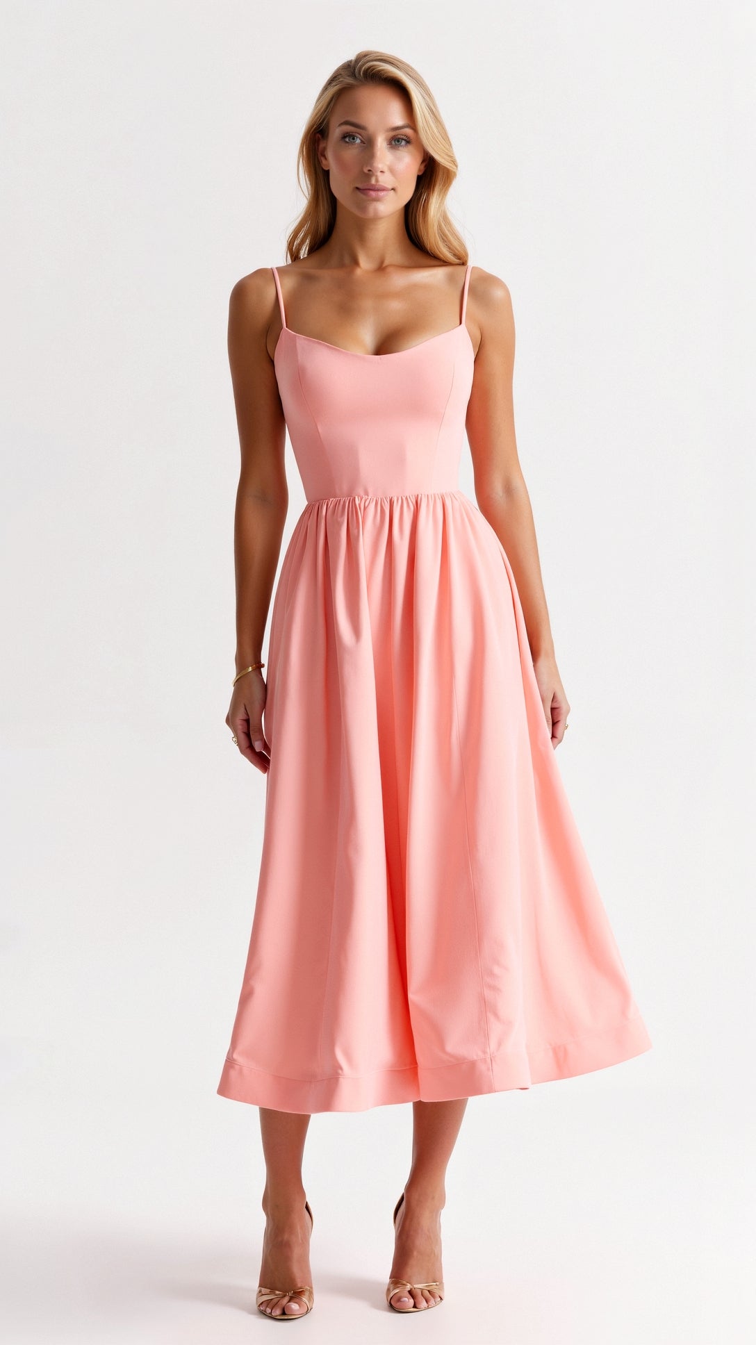 Laurine - Soepele midi jurk dames