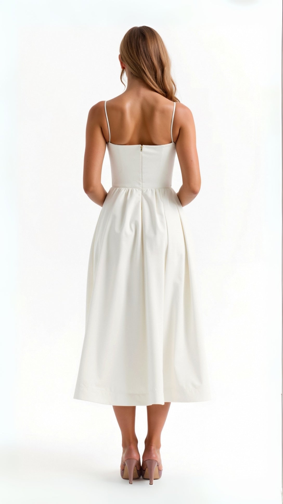 Laurine - Soepele midi jurk dames
