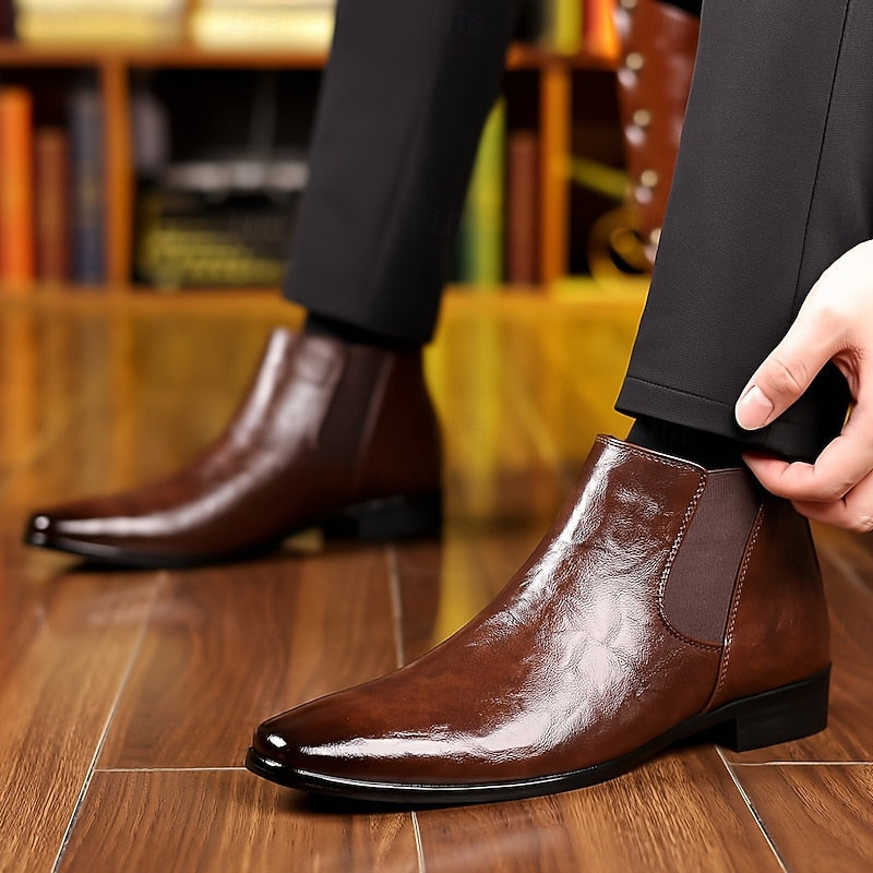 Nette schoenen heren chelsea met elastische inzet en instap 6