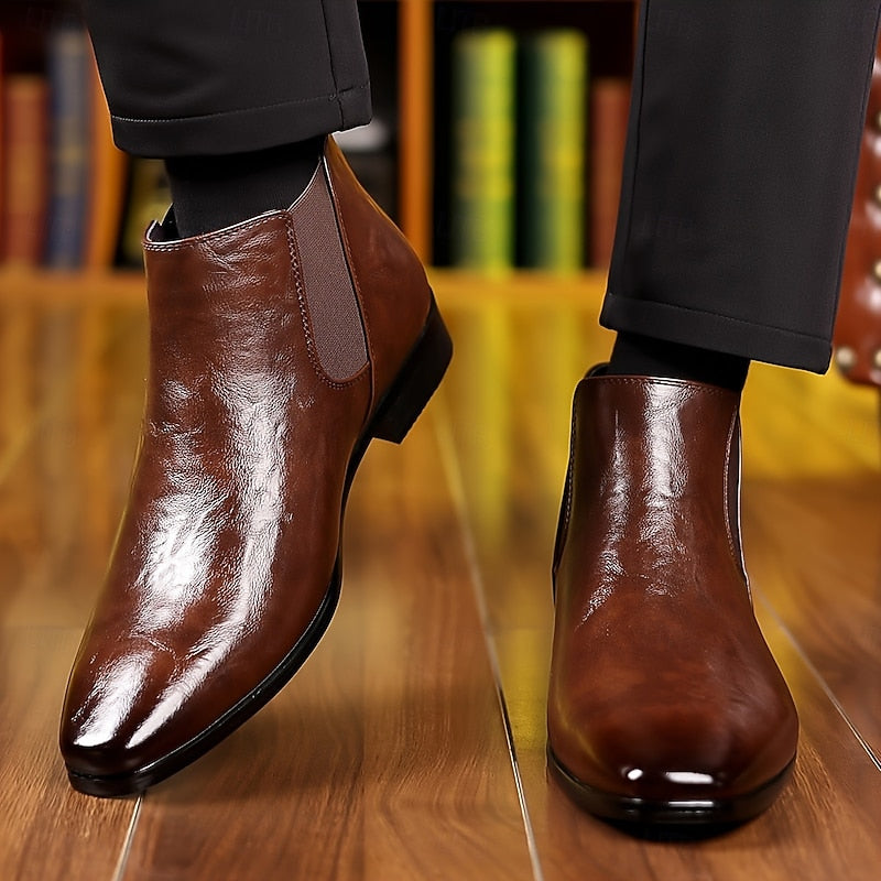 Nette schoenen heren chelsea met elastische inzet en instap 8