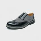 Nette schoenen heren met veters en geperforeerd detail 2