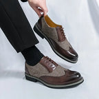 Nette schoenen heren met veters en geperforeerd detail 5