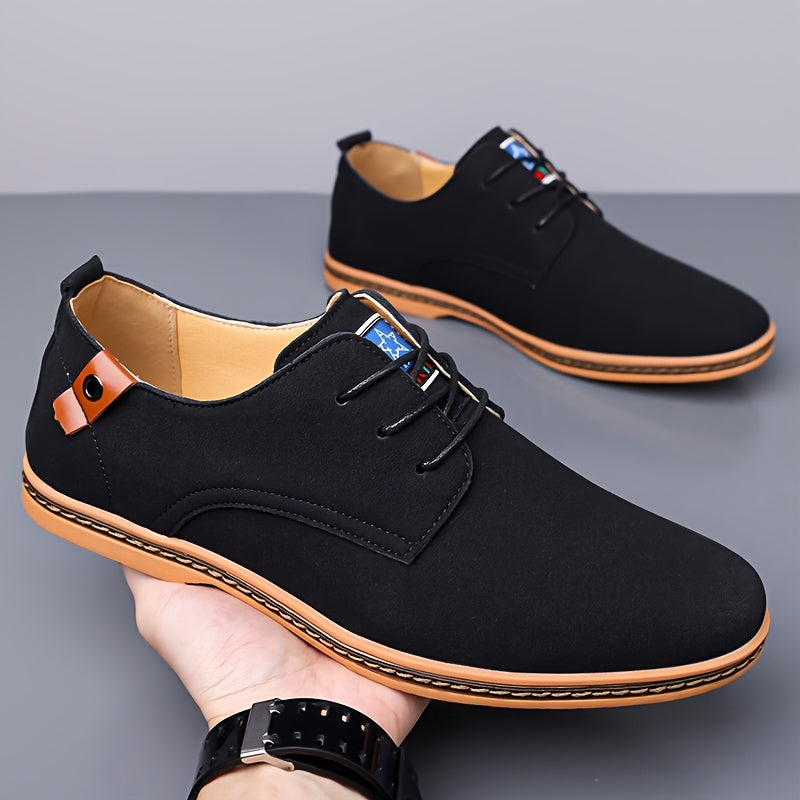 Nette schoenen heren met veters en gestikte zool 10