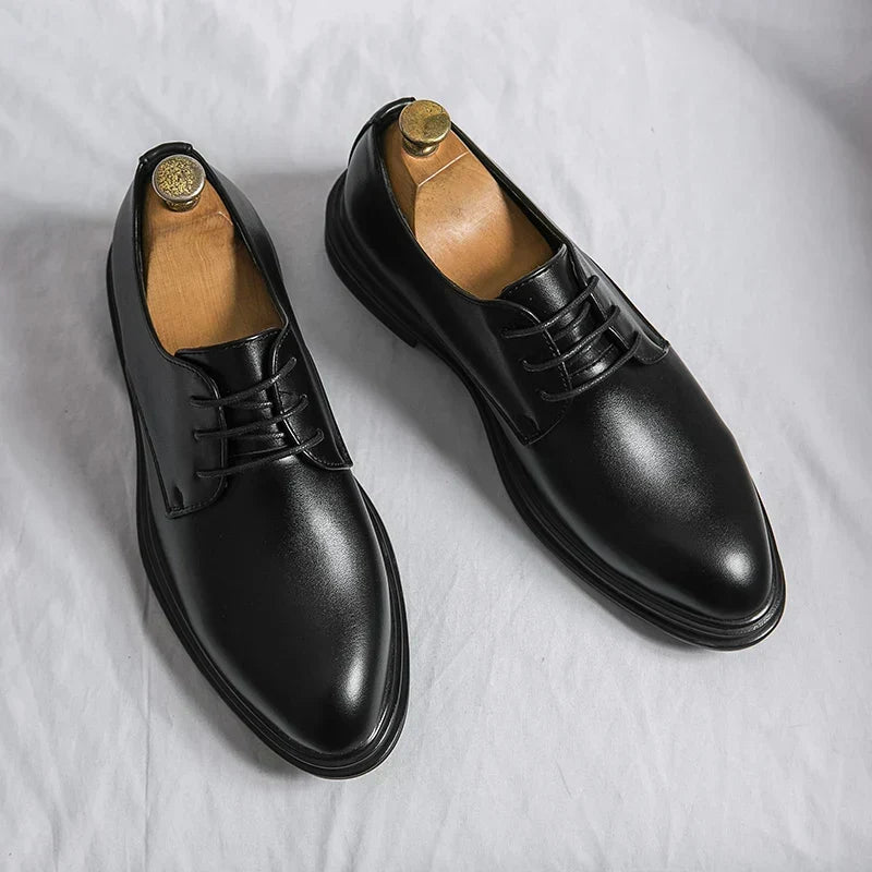 Nette schoenen heren van lakleer met veters 1