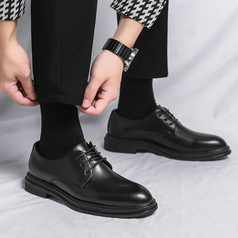 Nette schoenen heren van lakleer met veters 4