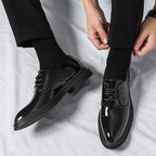 Nette schoenen heren van lakleer met veters 6