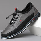 Nette schoenen heren van leer met elastische veters 3
