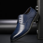 Nette schoenen heren van leer met geperforeerd brogue-detail 2