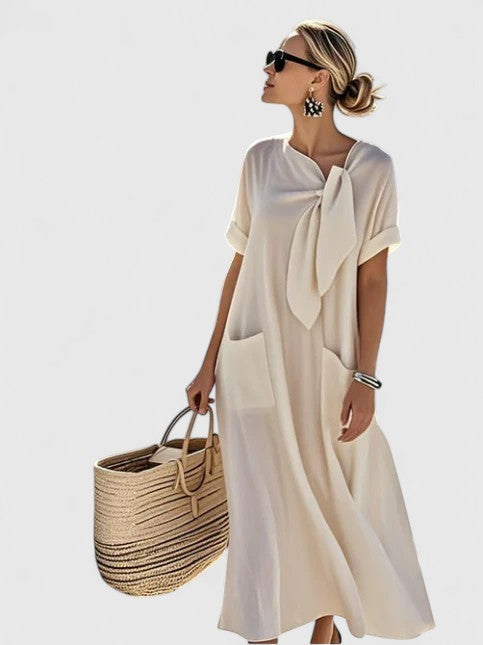Mélusine - Elegante zomerse maxi jurk met zakken dames