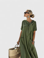 Mélusine - Elegante zomerse maxi jurk met zakken dames