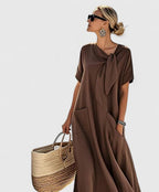 Mélusine - Elegante zomerse maxi jurk met zakken dames