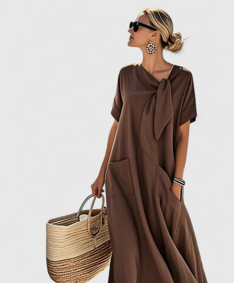Mélusine - Elegante zomerse maxi jurk met zakken dames