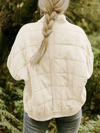 Oversized bomberjack dames met opstaande kraag en rits 13