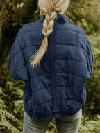 Oversized bomberjack dames met opstaande kraag en rits 14