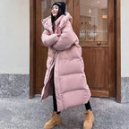 Oversized parka winterjas dames met verstelbare pasvorm 2