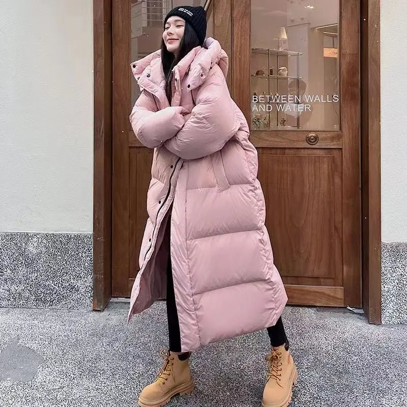 Oversized parka winterjas dames met verstelbare pasvorm 2