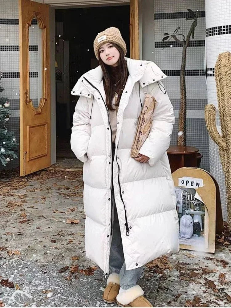 Oversized parka winterjas dames met verstelbare pasvorm 3