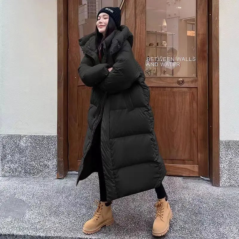 Oversized parka winterjas dames met verstelbare pasvorm 4