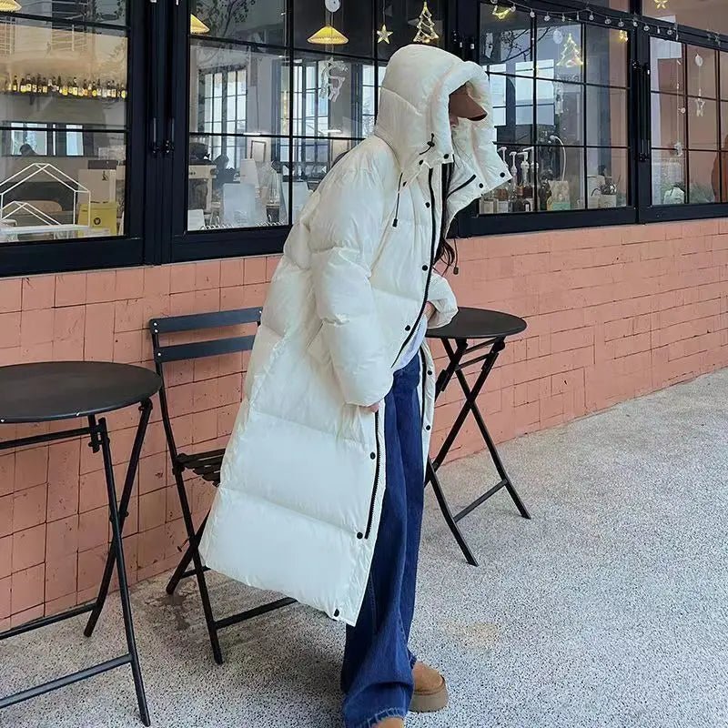 Oversized parka winterjas dames met verstelbare pasvorm 6