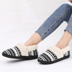 Pantoffels dames gebreid met hoge boord en memory foam zool 23