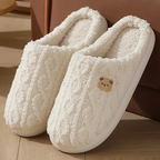 Pantoffels dames met bont en zachte zool, warm 1