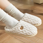 Pantoffels dames met bont en zachte zool, warm 3