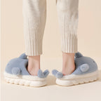 Pantoffels dames met haaienprint en antislipzool 3