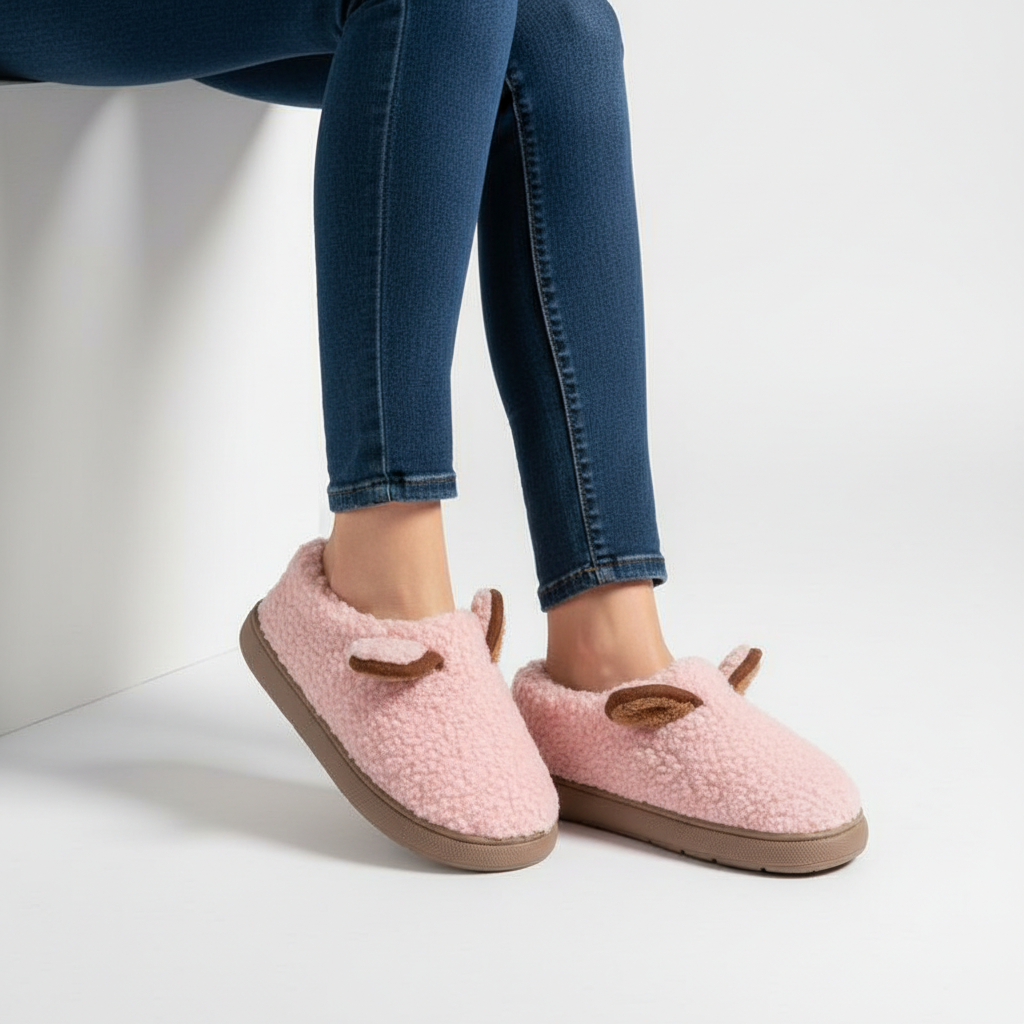 Pantoffels dames met plateauzool en zachte voering 2