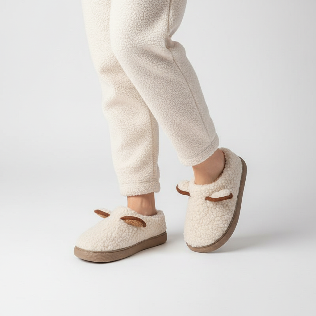 Pantoffels dames met plateauzool en zachte voering 3