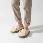 Pantoffels dames met plateauzool en zachte voering 6