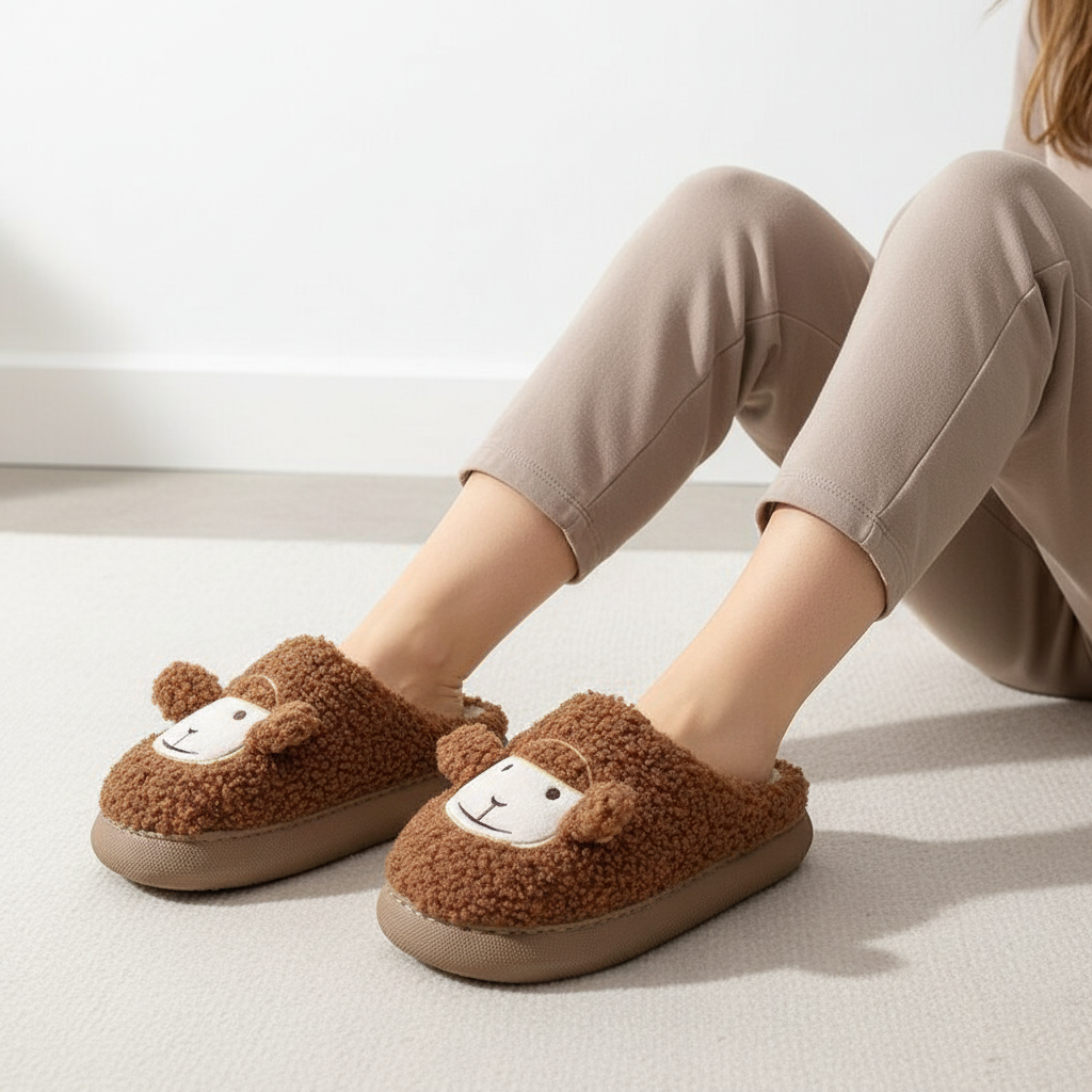 Pantoffels dames met plateauzool en zachte voering 7